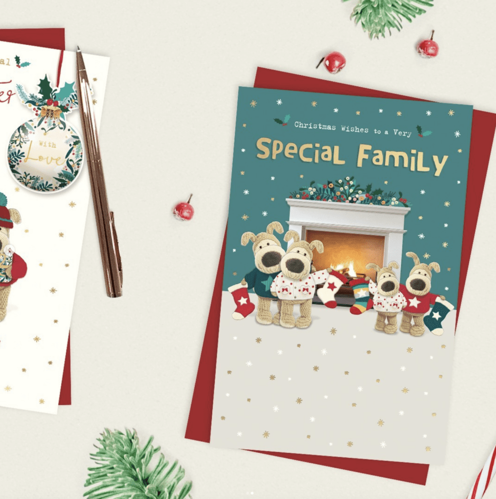 Boofle Christmas card - What to write in a Christmas card blog 