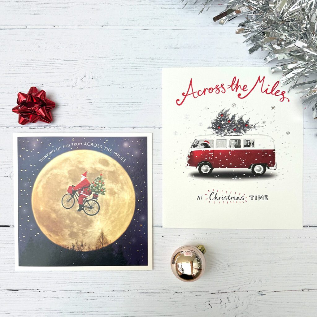 Across the miles Christmas cards